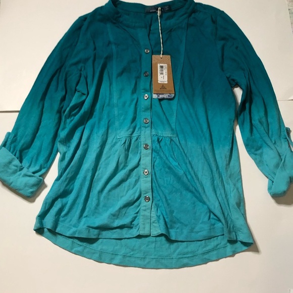 Prana Amber Shirt Teal - Picture 6 of 9